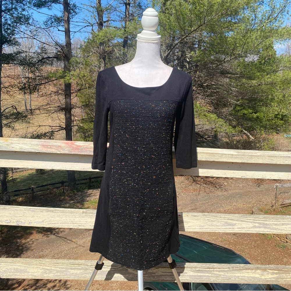 Bailey 44 Black Confetti Scoop Neck Dress